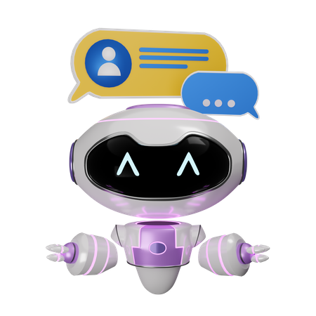 Tienes un chatbot  3D Icon
