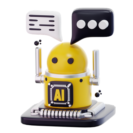 Tienes un chatbot  3D Icon