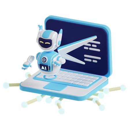 Tienes una computadora portatil  3D Icon
