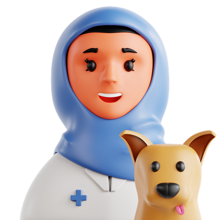 Tierärztin  3D Icon