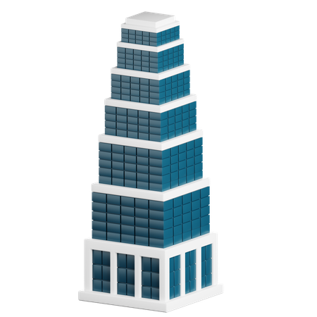 Tiered Tower  3D Icon