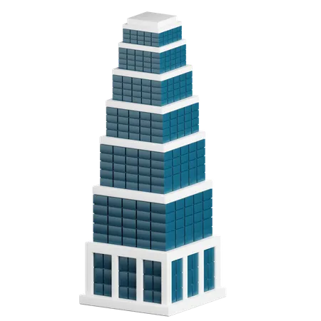Tiered Tower  3D Icon