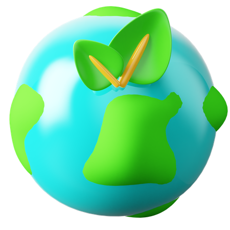 Tierra ecológica  3D Icon