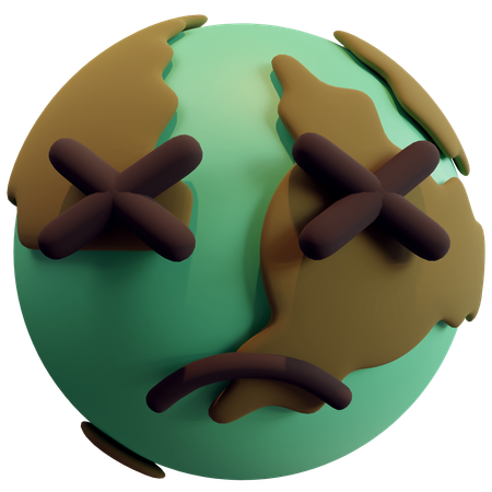 Tierra triste  3D Icon