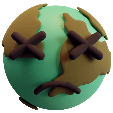 Tierra triste  3D Icon