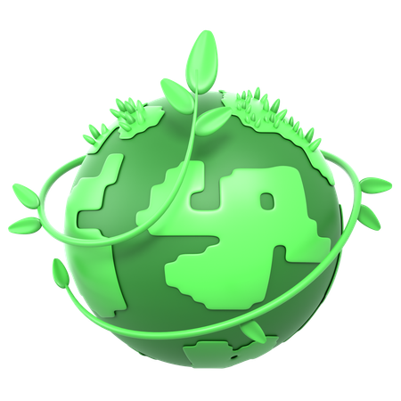 Mundo Verde  3D Icon