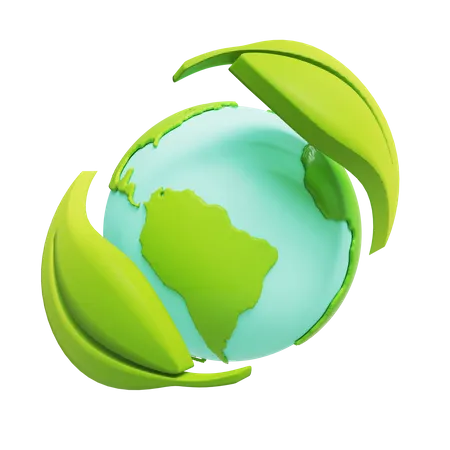 Mundo Verde  3D Icon