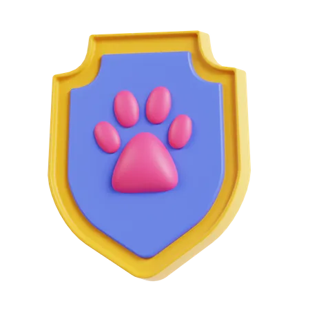 Sicherheit für Tiere  3D Icon