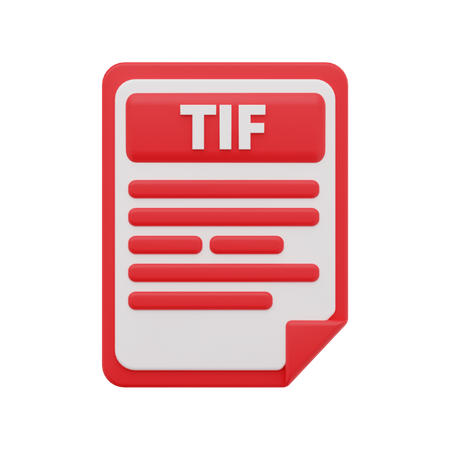 Tif file  3D Icon