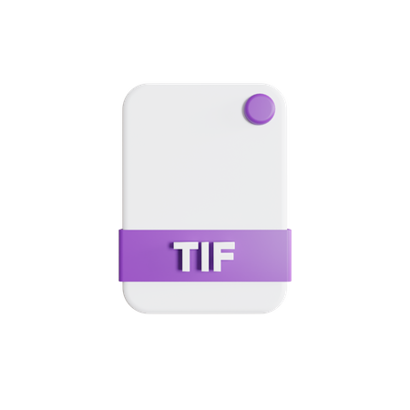 Tif File  3D Icon