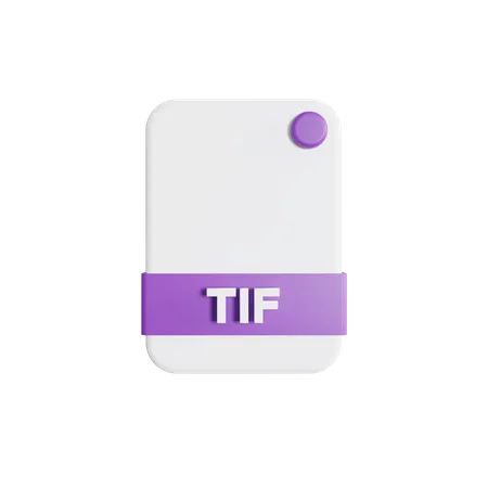 Tif File  3D Icon