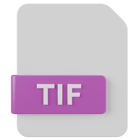 TIF File 3D Icon