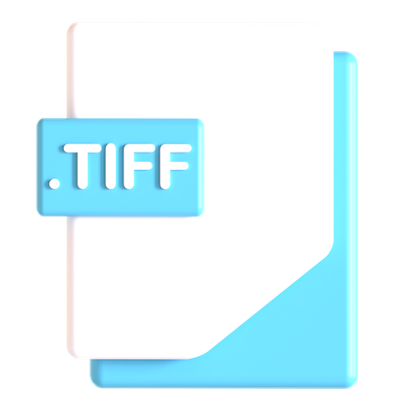 TIFF-Erweiterung  3D Icon