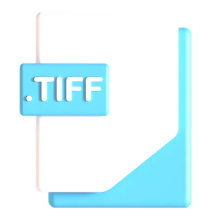 TIFF-Erweiterung  3D Icon