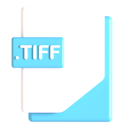 Extension tiff  3D Icon