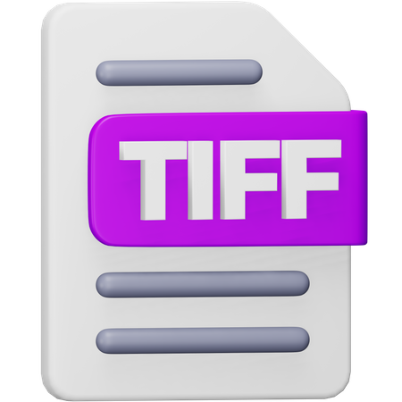 Tiff File  3D Icon