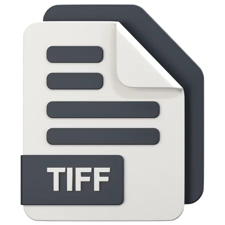 Tiff File  3D Icon