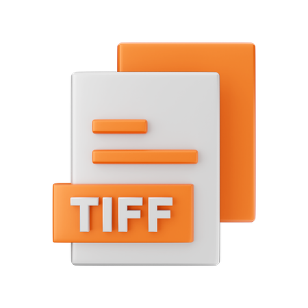 Tiff File  3D Illustration