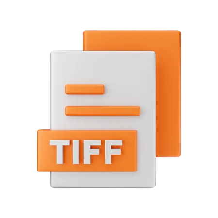 Tiff File  3D Illustration