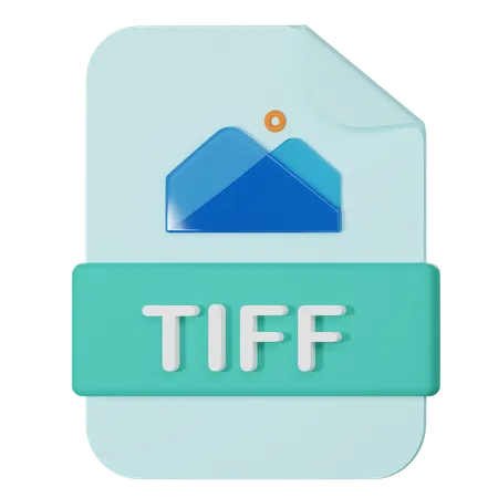 Tiff Filename Extension 3 D Icon 3D Icon
