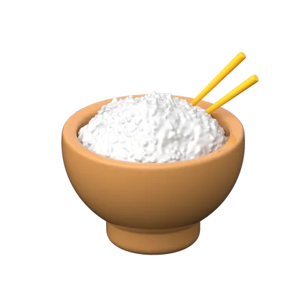 Tigela de arroz  3D Icon