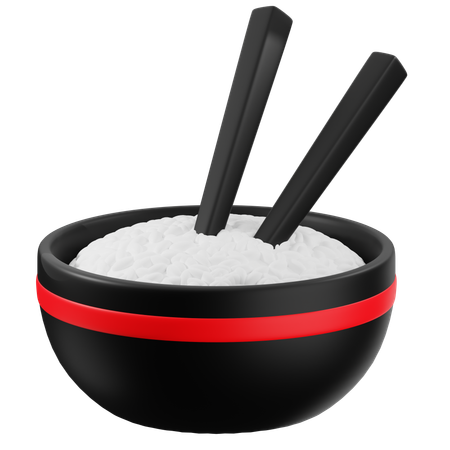 Tigela de arroz  3D Icon