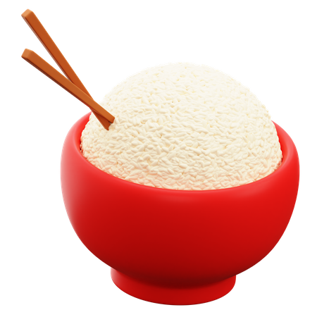 Tigela de arroz  3D Icon