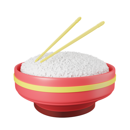 Tigela de arroz  3D Icon