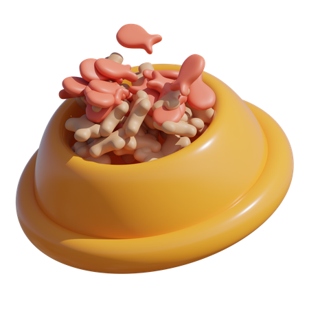 Tigela de comida para animais de estimação  3D Icon