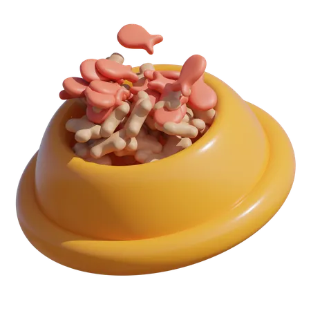 Tigela de comida para animais de estimação  3D Icon