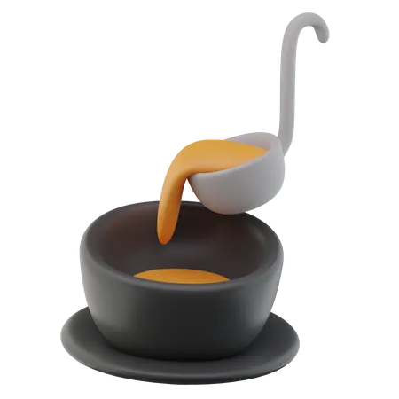 Tigela de sopa  3D Icon