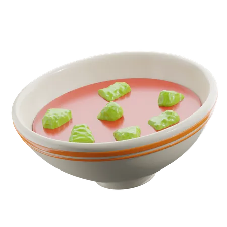 Tigela de sopa  3D Icon