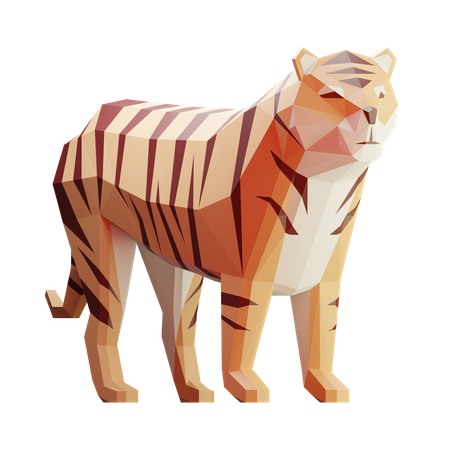 Tiger  3D Illustration