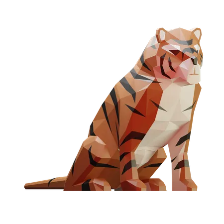 Tiger  3D Illustration