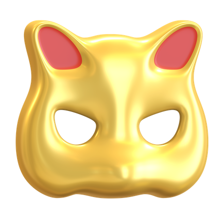 Tiger mask 3D Illustration