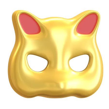Tiger mask 3D Illustration