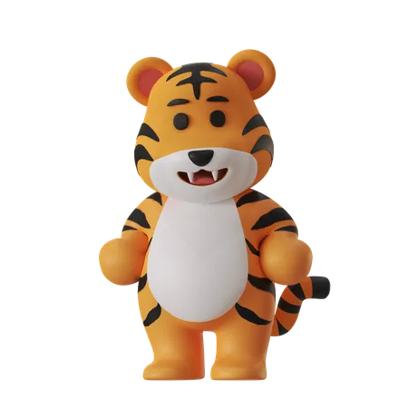 Tigre ambulante  3D Icon