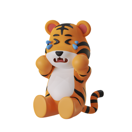 Tigre chorando  3D Icon