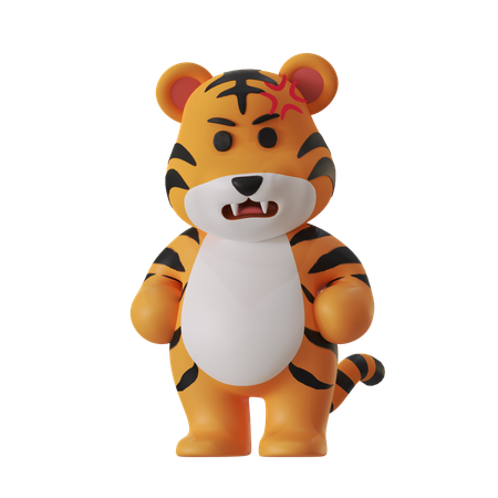 Coelho tigre  3D Icon