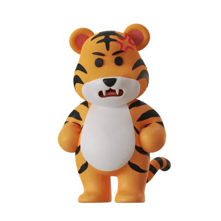 Coelho tigre  3D Icon