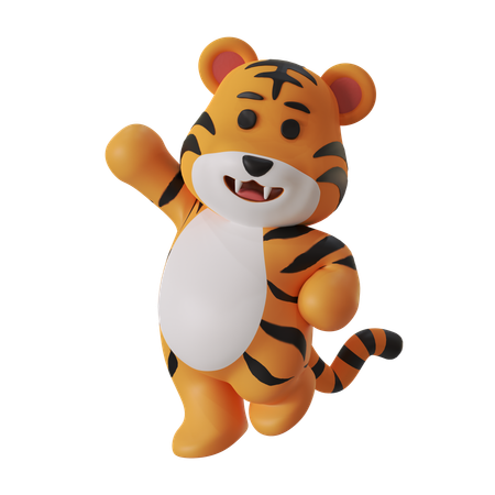 Tigre enojado  3D Icon