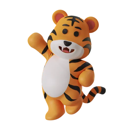 Tigre enojado  3D Icon