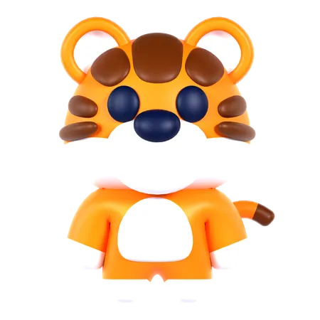 Tigre fofo  3D Icon