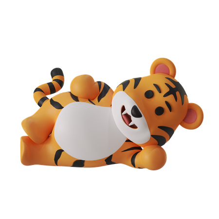 Tigre paresseux  3D Icon