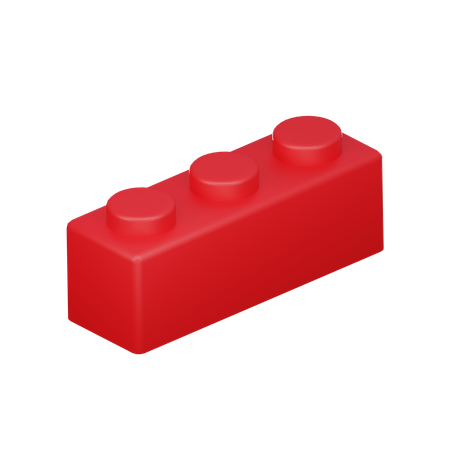 Tijolo 1x3  3D Icon