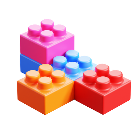 Tijolo de brinquedo  3D Icon