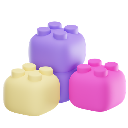Tijolo de brinquedo  3D Icon