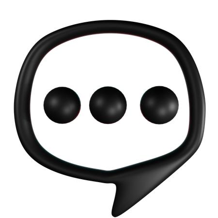 Tik Tok Chat  3D Icon