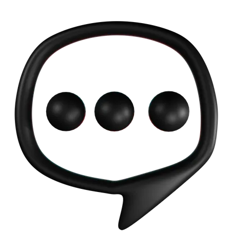 Tik Tok Chat  3D Icon