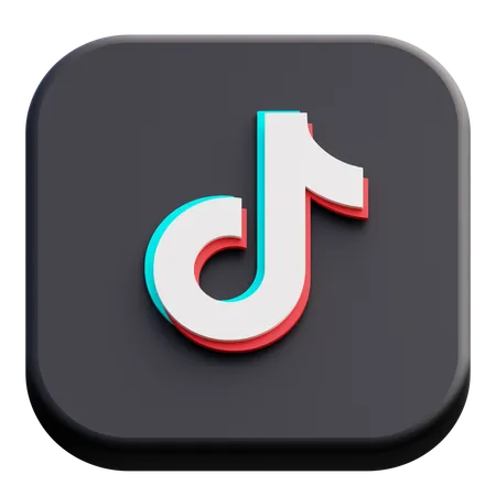 TikTok  3D Icon